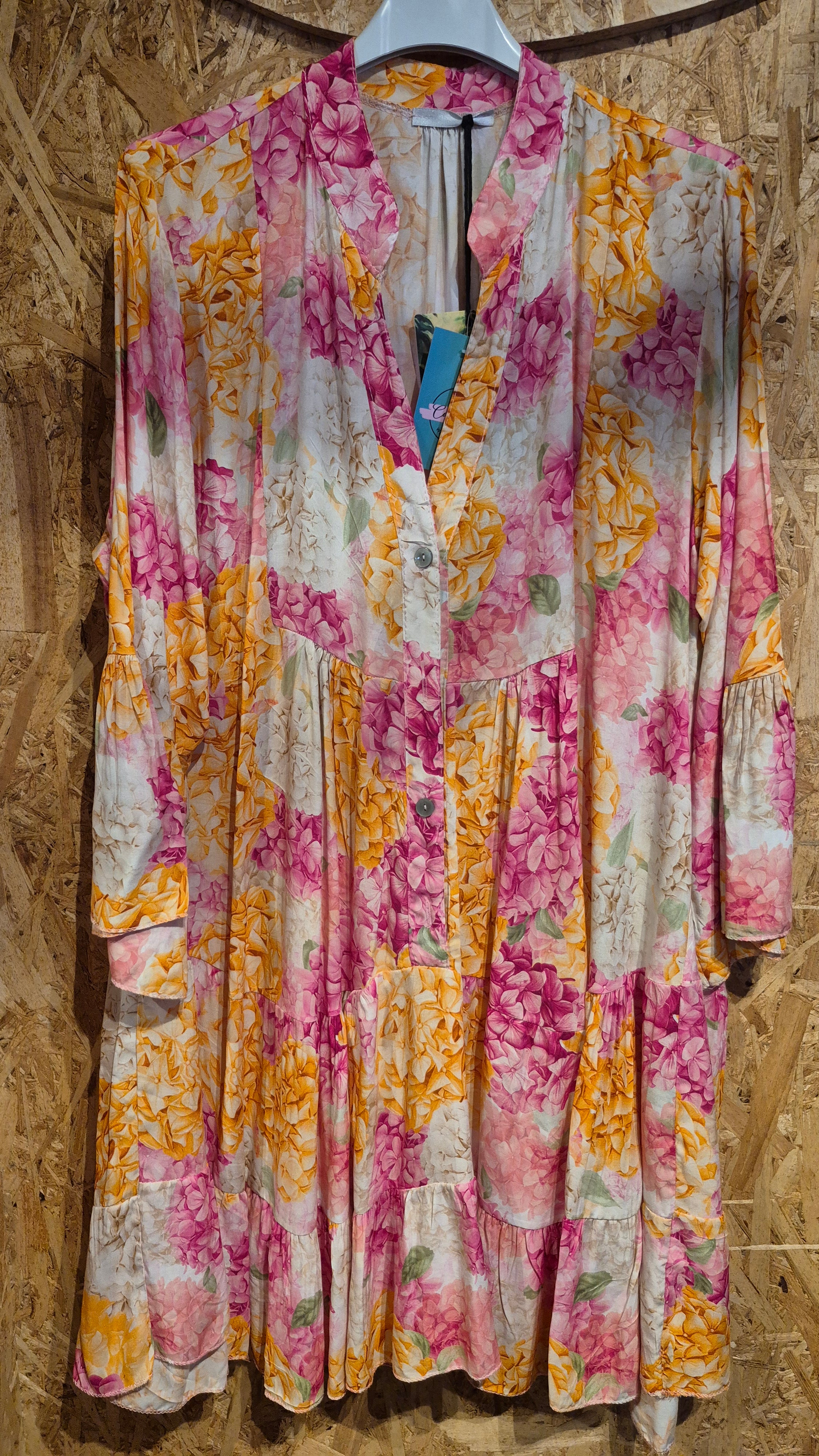 VESTIDO CORTO MAO NARANJA