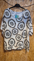 BLUSA CIRCULOS NEGRO