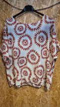 BLUSA CIRCULOS ROJO
