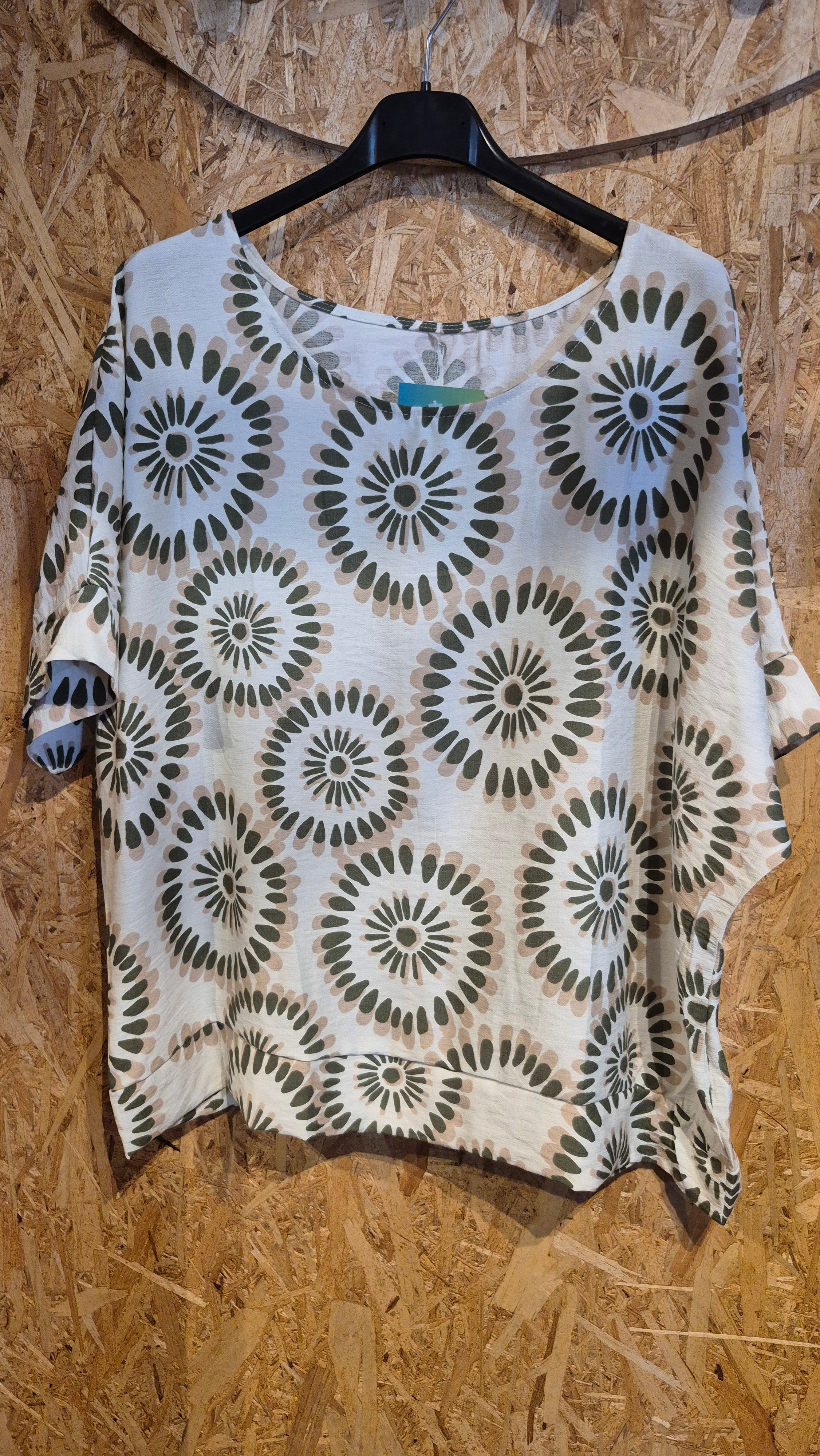 BLUSA CIRCULOS VERDE